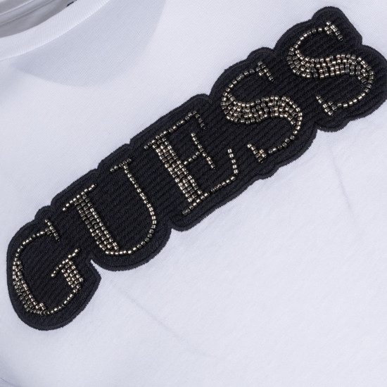 GUESS Λευκό T-shirt C Neck - GU0APM4BI64K9RM10000