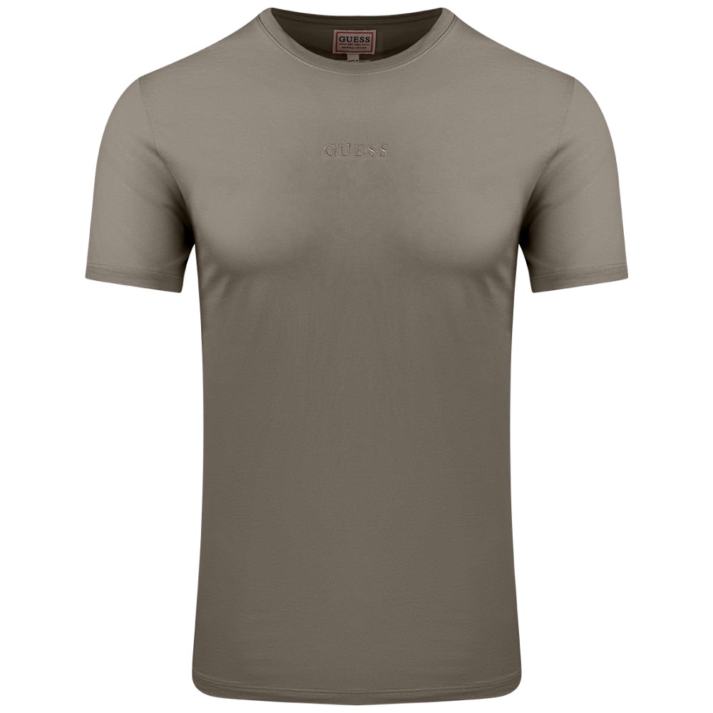 GUESS Χακί T-shirt C Neck - GU0APM4GP39K7HD00000