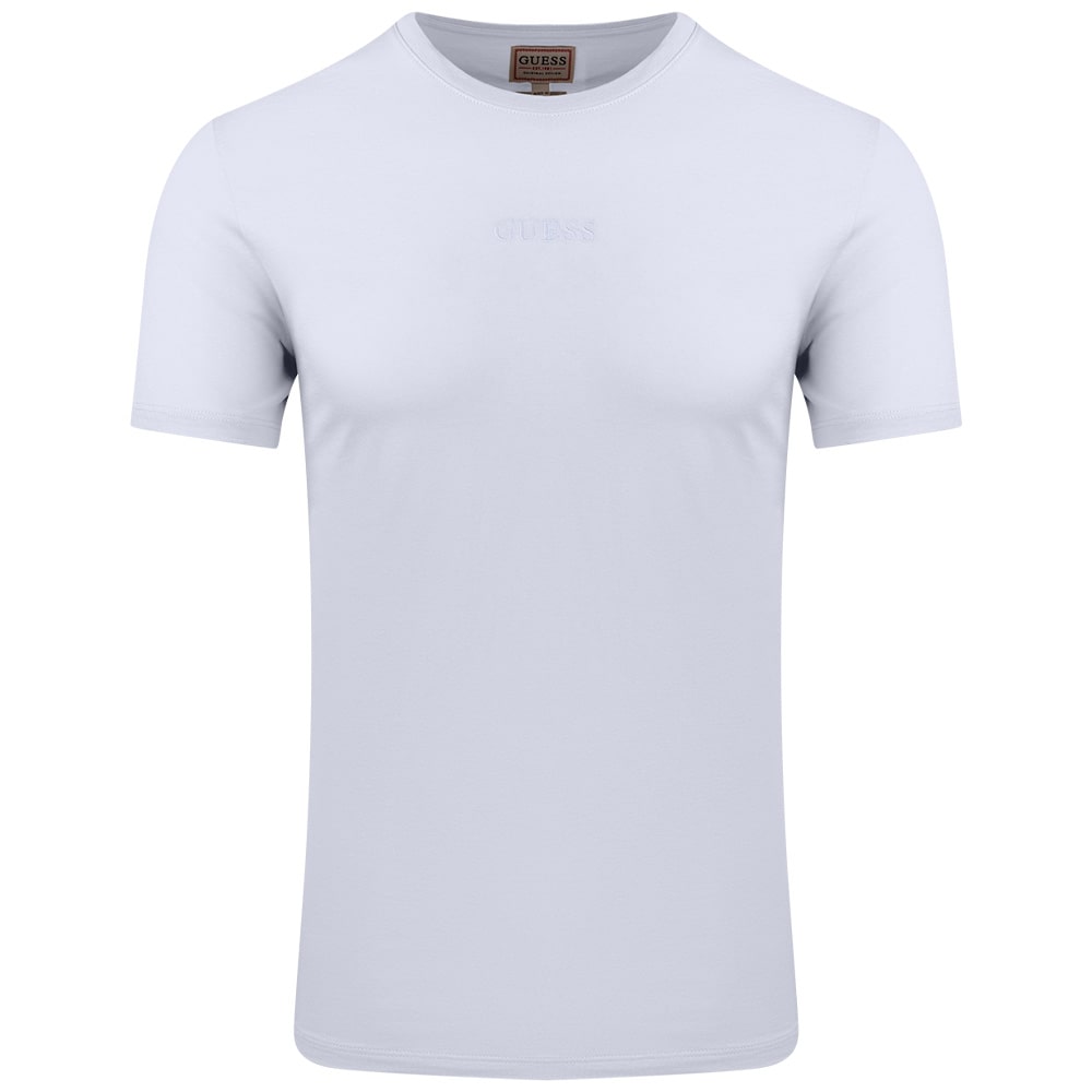 GUESS Λευκό T-shirt C Neck - GU0APM4GP39K7HD00000