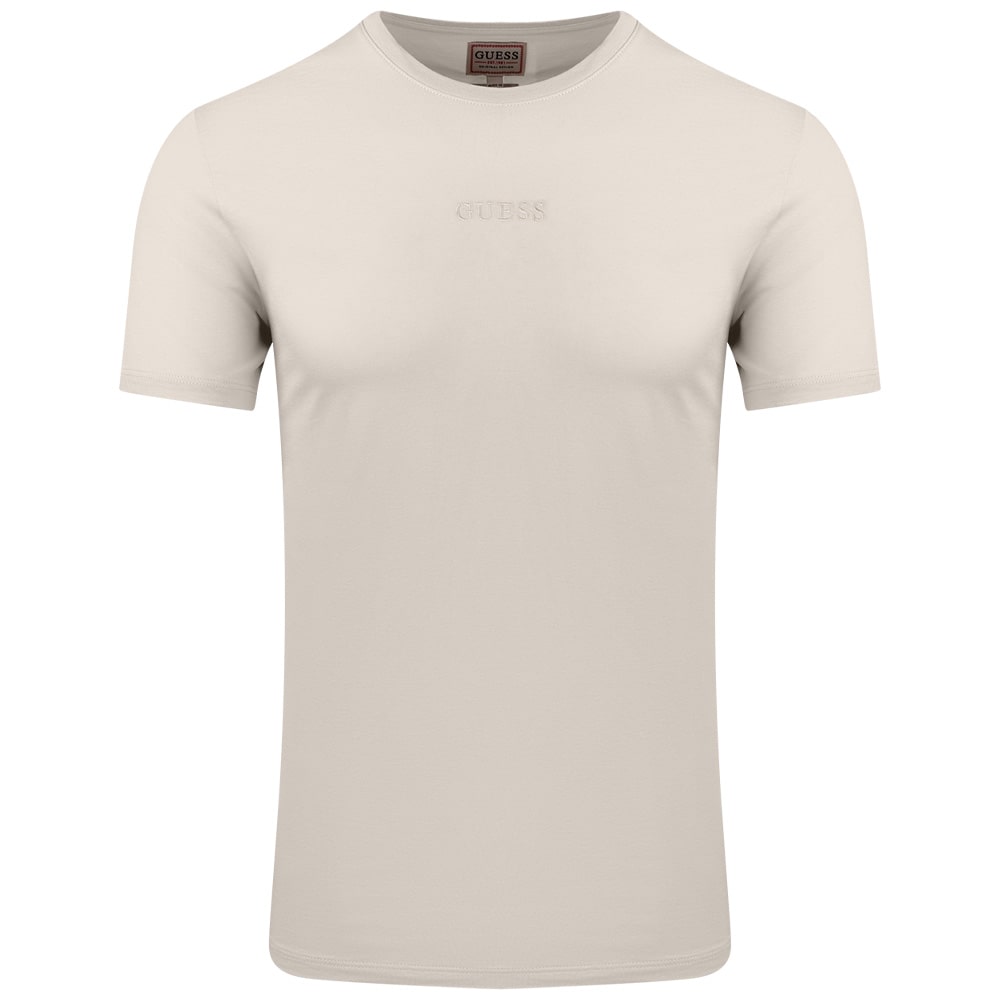GUESS Εκρού T-shirt C Neck - GU0APM4GP39K7HD00000