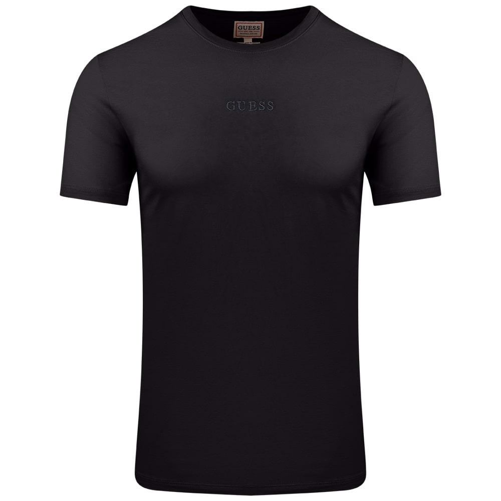 GUESS Μαύρο T-shirt C Neck - GU0APM4GP39K7HD00000