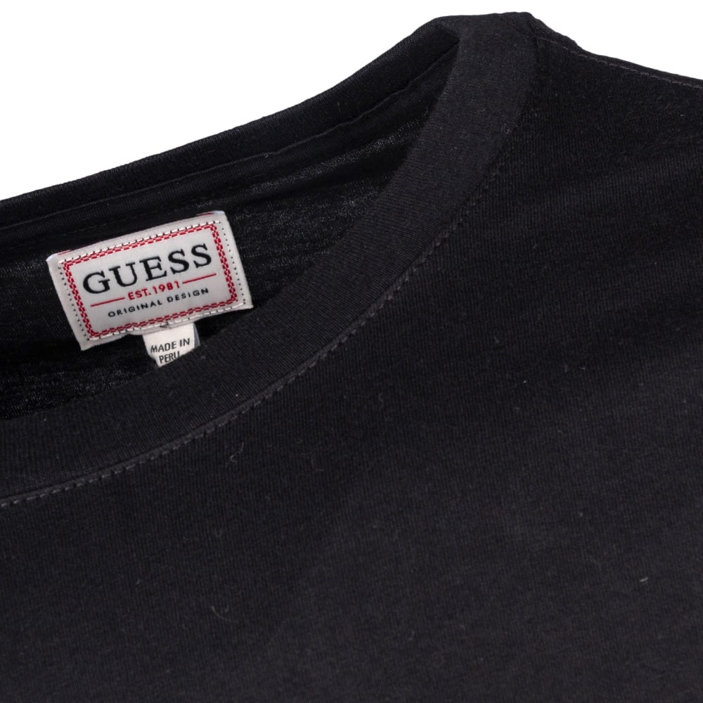 GUESS Μαύρο T-shirt C Neck - GU0APM4GP39K7HD00000