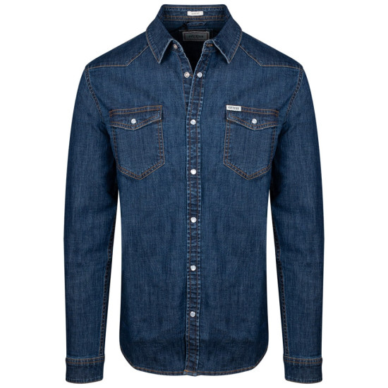 GUESS Μπλε Πουκάμισο Denim - GU0APM4YH02D3PF60000