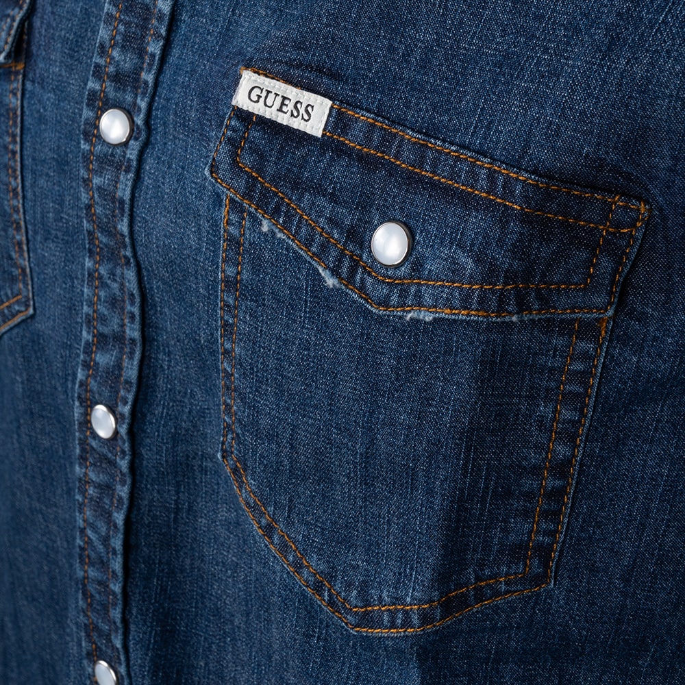 GUESS Μπλε Πουκάμισο Denim - GU0APM4YH02D3PF60000