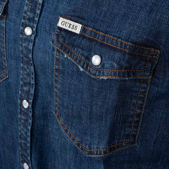 GUESS Μπλε Πουκάμισο Denim - GU0APM4YH02D3PF60000
