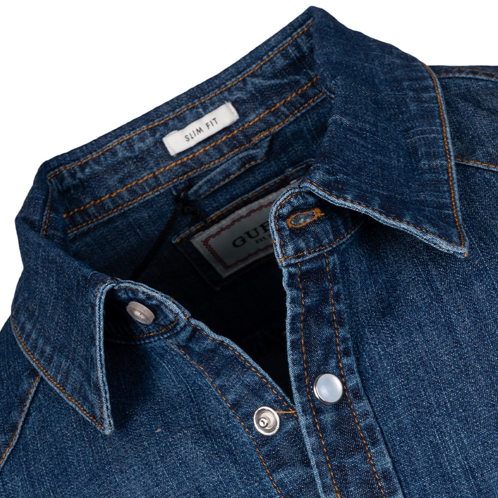 GUESS Μπλε Πουκάμισο Denim - GU0APM4YH02D3PF60000