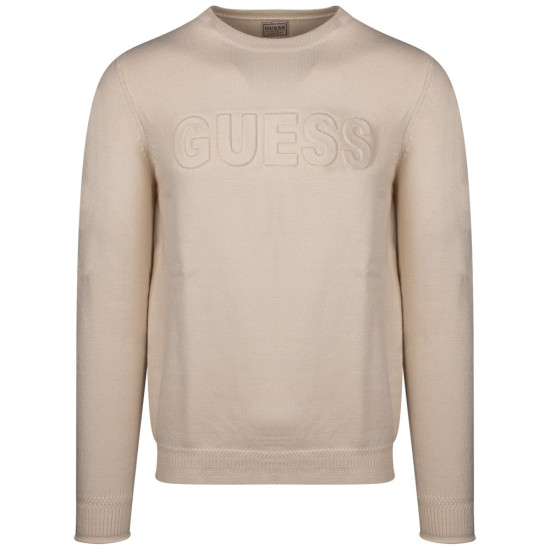 GUESS Μπεζ Πουλόβερ C Neck - GU0APM5BR35Z2ZK20000