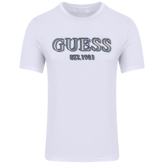 GUESS Λευκό T-shirt C Neck - GU0APM5GI07I3Z140000