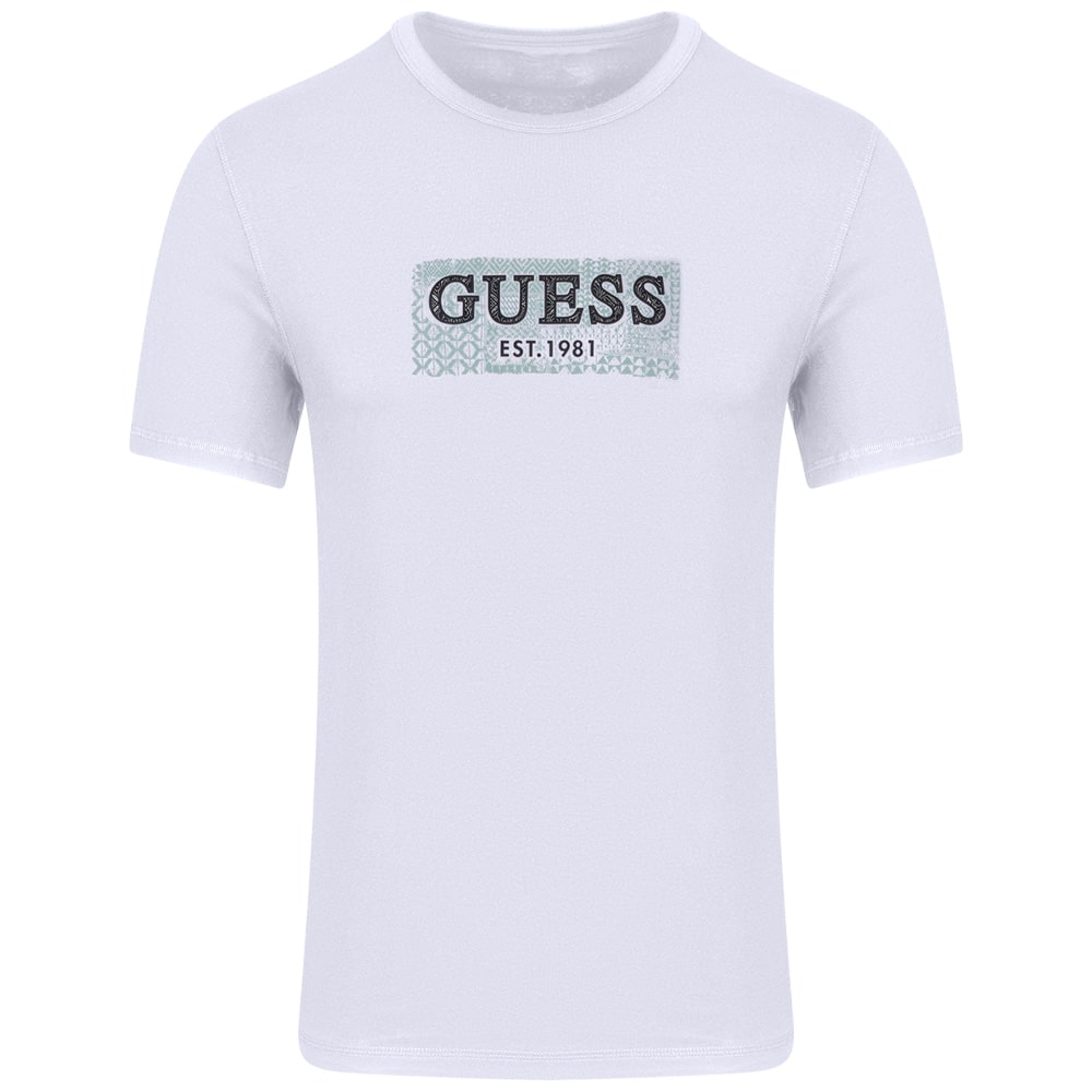 GUESS Λευκό T-shirt C Neck - GU0APM5GI19J13140000
