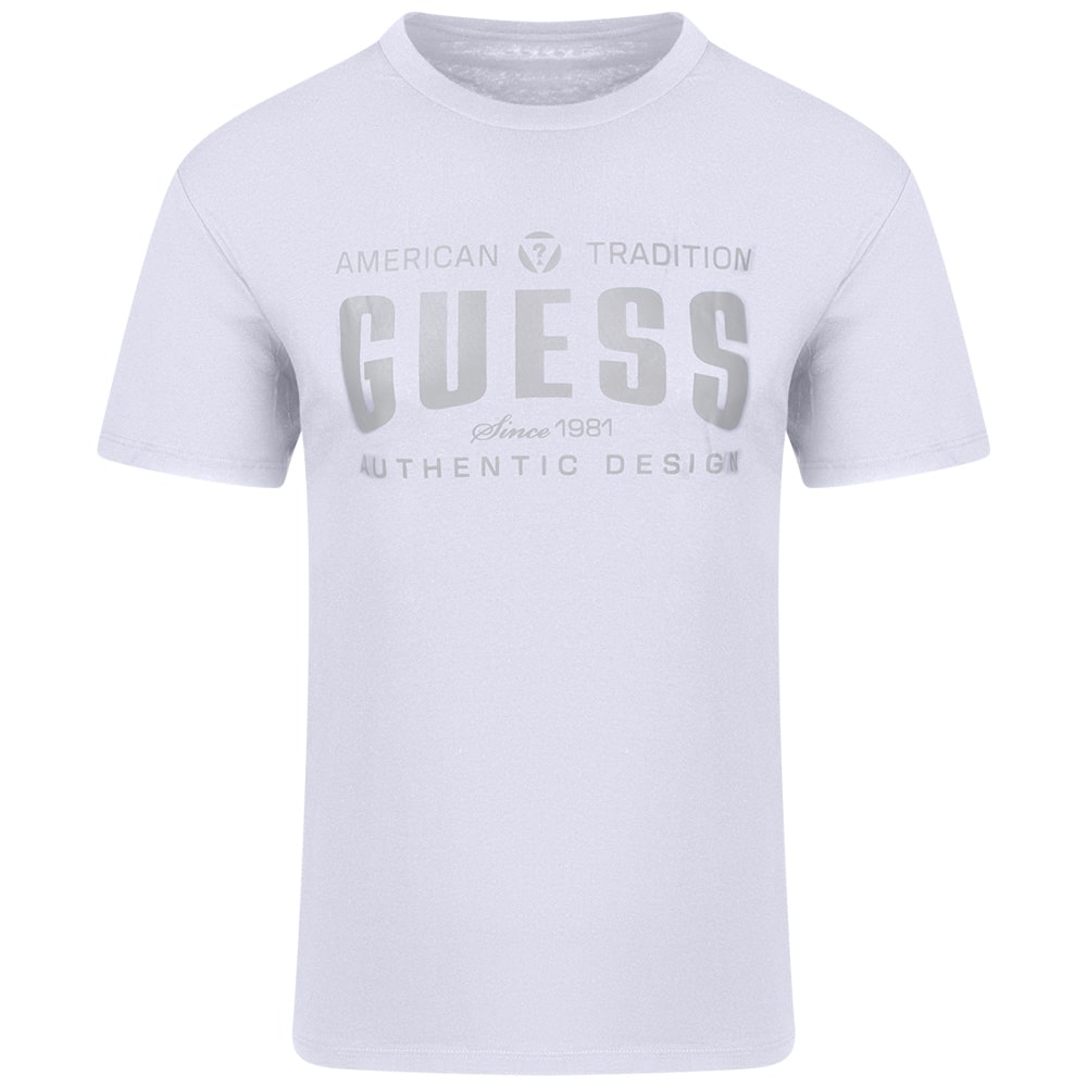 GUESS Λευκό T-shirt C Neck - GU0APM5GI27KBW410000