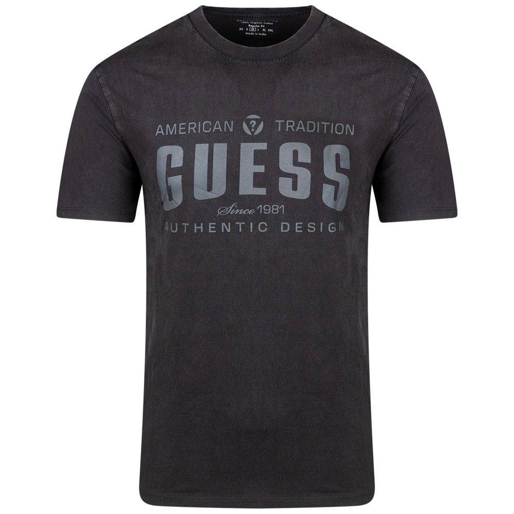 GUESS Ανθρακί T-shirt C Neck - GU0APM5GI27KBW410000