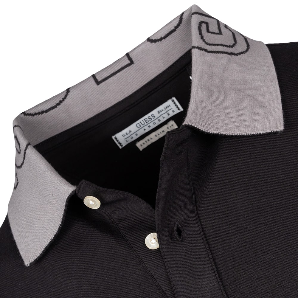 GUESS Μαύρο Κοντομάνικο polo - GU0APM5GP66J13140000