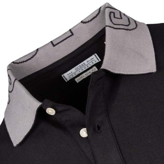 GUESS Μαύρο Κοντομάνικο polo - GU0APM5GP66J13140000