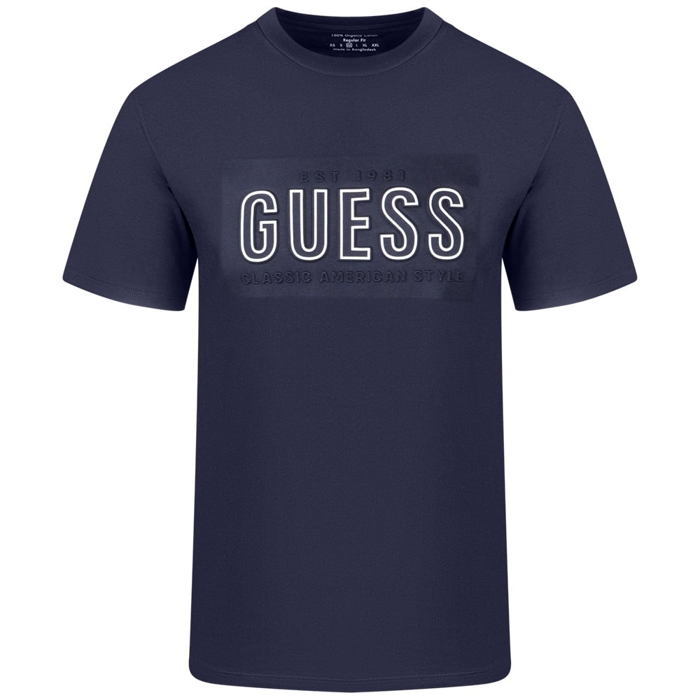 GUESS Μπλε Σκούρο T-shirt C Neck - GU0APM5YI44KBW410000