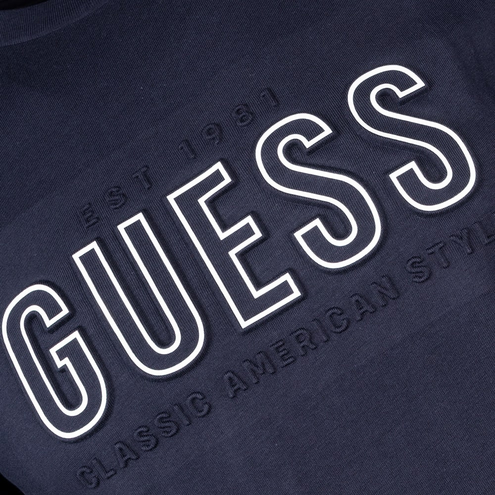 GUESS Μπλε Σκούρο T-shirt C Neck - GU0APM5YI44KBW410000