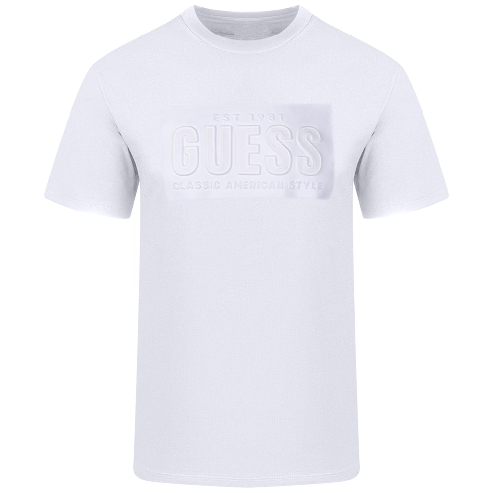 GUESS Λευκό T-shirt C Neck - GU0APM5YI44KBW410000