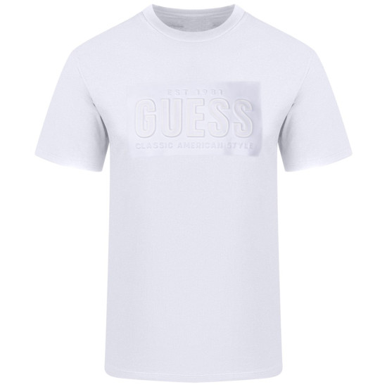 GUESS Λευκό T-shirt C Neck - GU0APM5YI44KBW410000