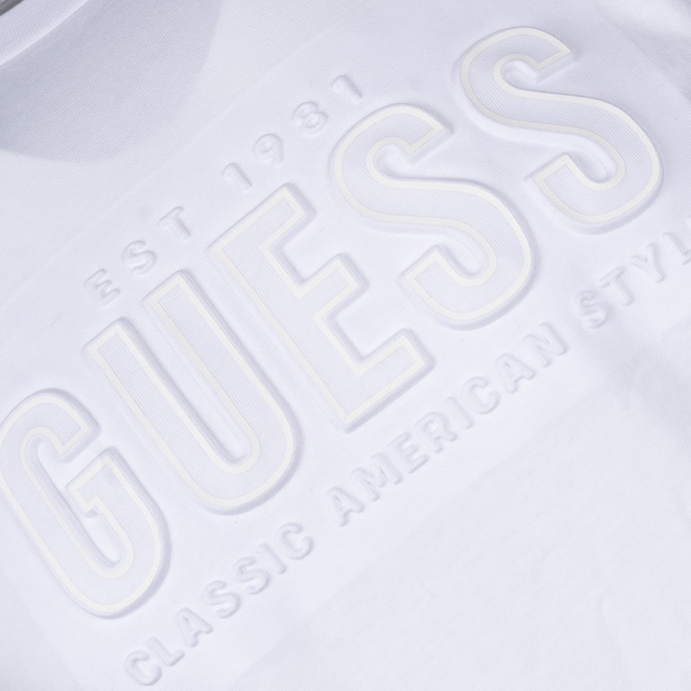 GUESS Λευκό T-shirt C Neck - GU0APM5YI44KBW410000