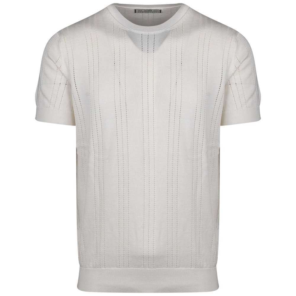 GUESS Εκρού T-shirt C Neck - GU0APM6GR06Z05590000