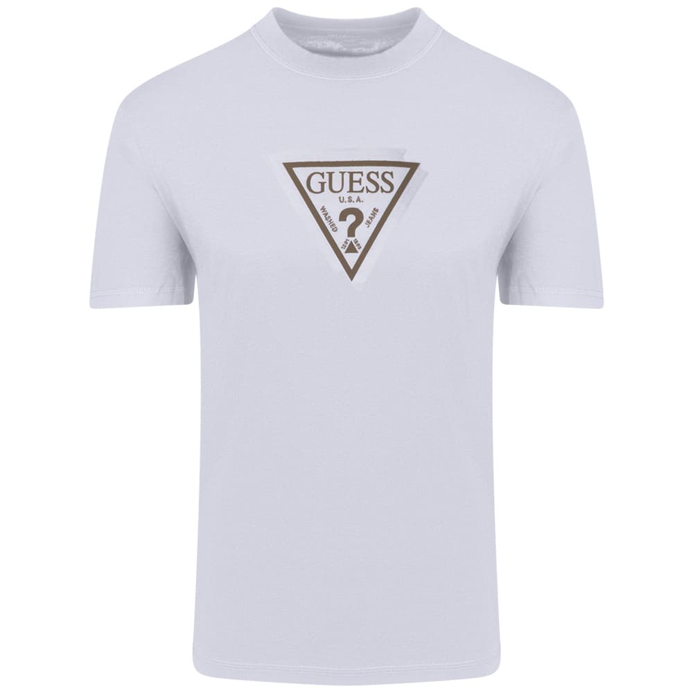 GUESS Λευκό T-shirt C Neck - GU0APM6RI23K8FQ40000