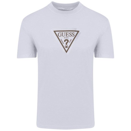 GUESS Λευκό T-shirt C Neck - GU0APM6RI23K8FQ40000