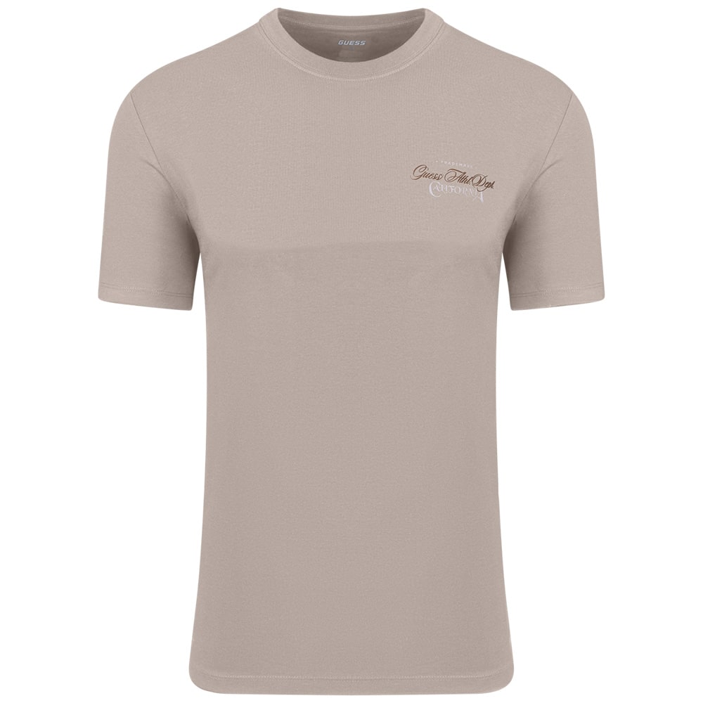 GUESS Μπεζ T-shirt C Neck - GU0APZ5RI02I3Z140000