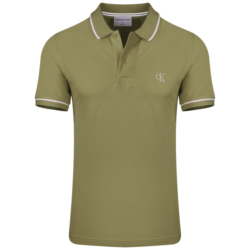 Calvin Klein Λαδί Κοντομάνικο polo - J30J315603