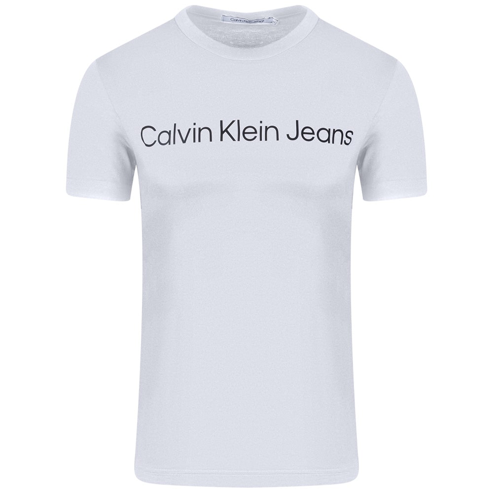 Calvin Klein Λευκό T-shirt C Neck - J30J322552