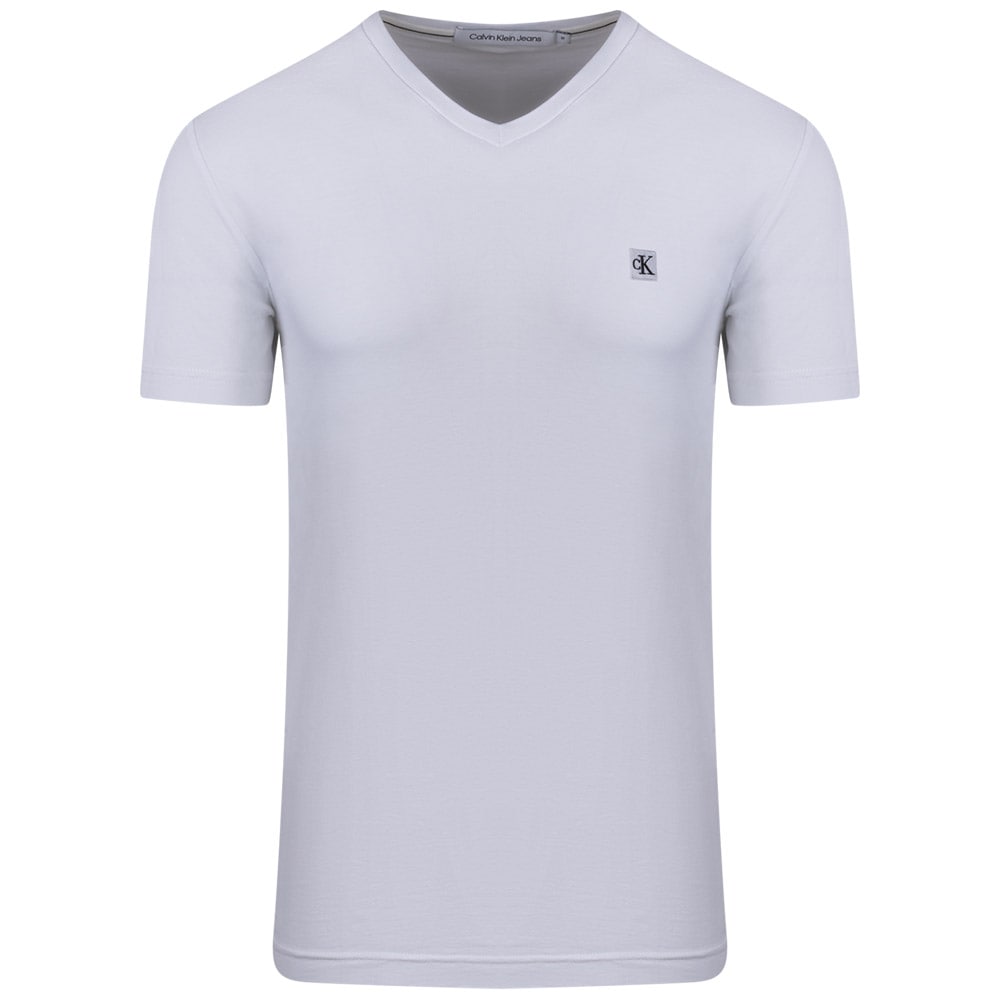 Calvin Klein Λευκό T-shirt V-Neck - J30J325212