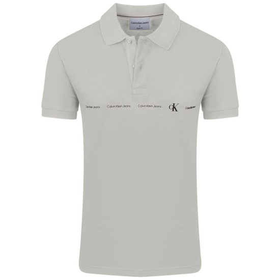 Calvin Klein Εκρού Κοντομάνικο polo - J30J325432