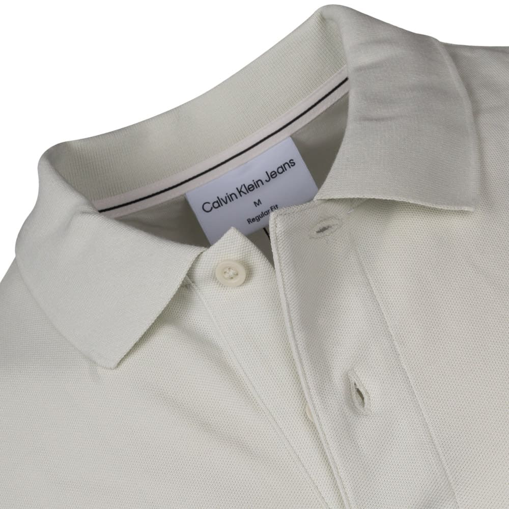 Calvin Klein Εκρού Κοντομάνικο polo - J30J325432