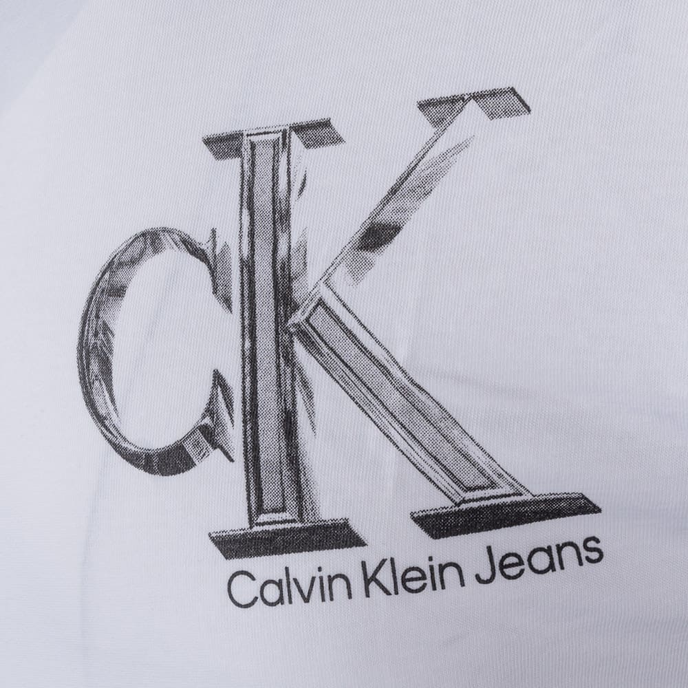 Calvin Klein Λευκό T-shirt C Neck - J30J325498