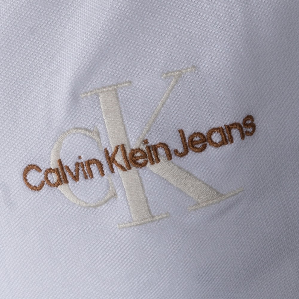 Calvin Klein Λευκό Κοντομάνικο polo - J30J325664