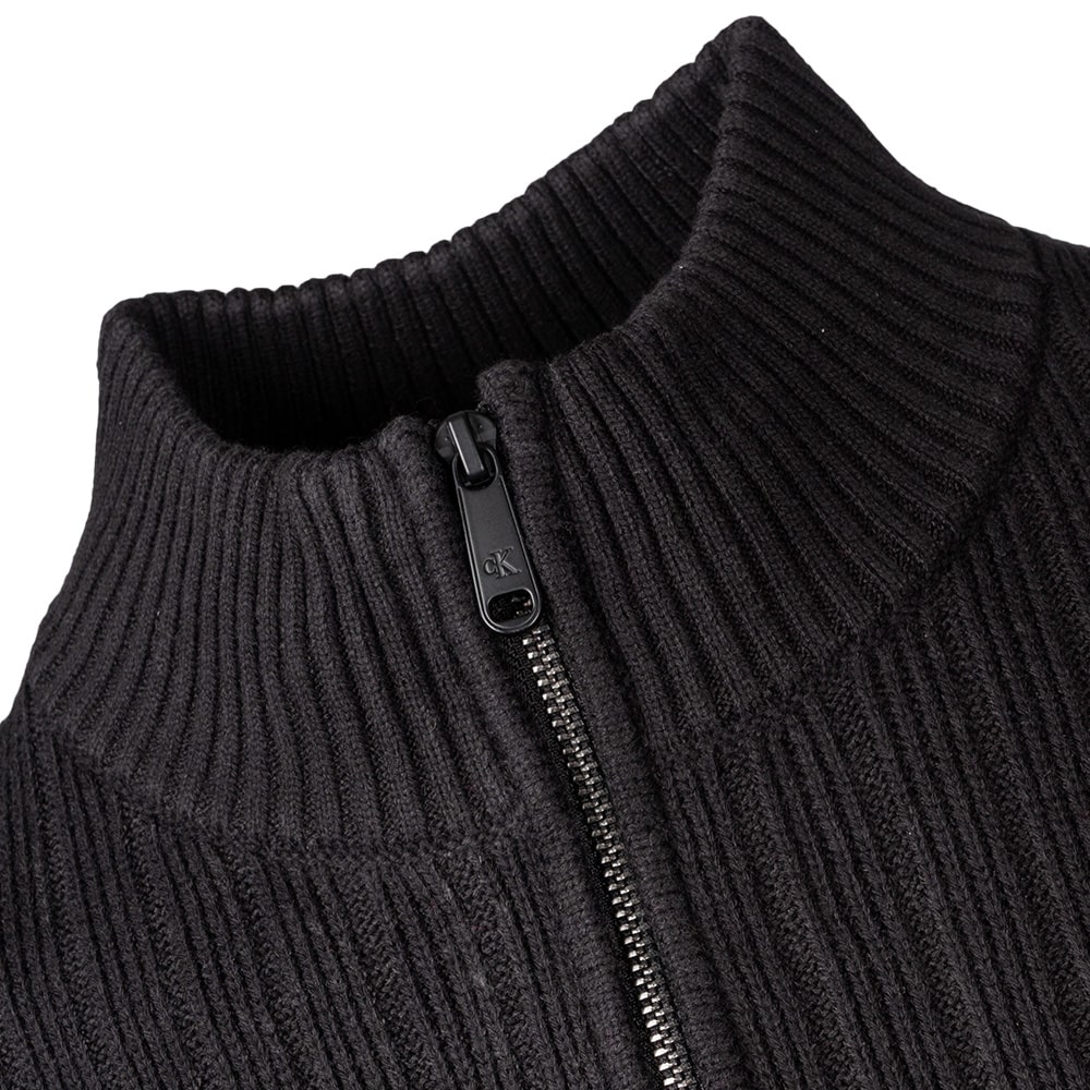 Calvin Klein Μαύρο Πουλόβερ Half Zip - J30J326199