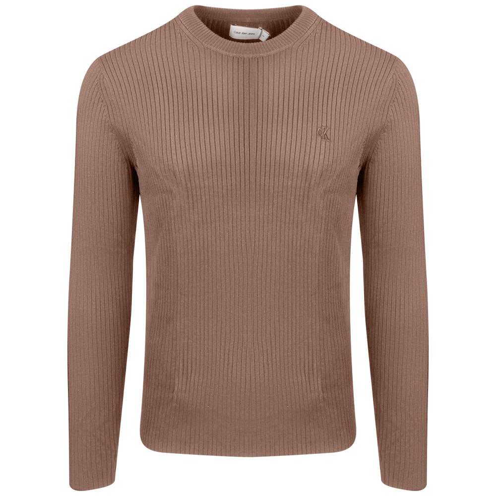 Calvin Klein Μπεζ Πουλόβερ C Neck - J30J326265