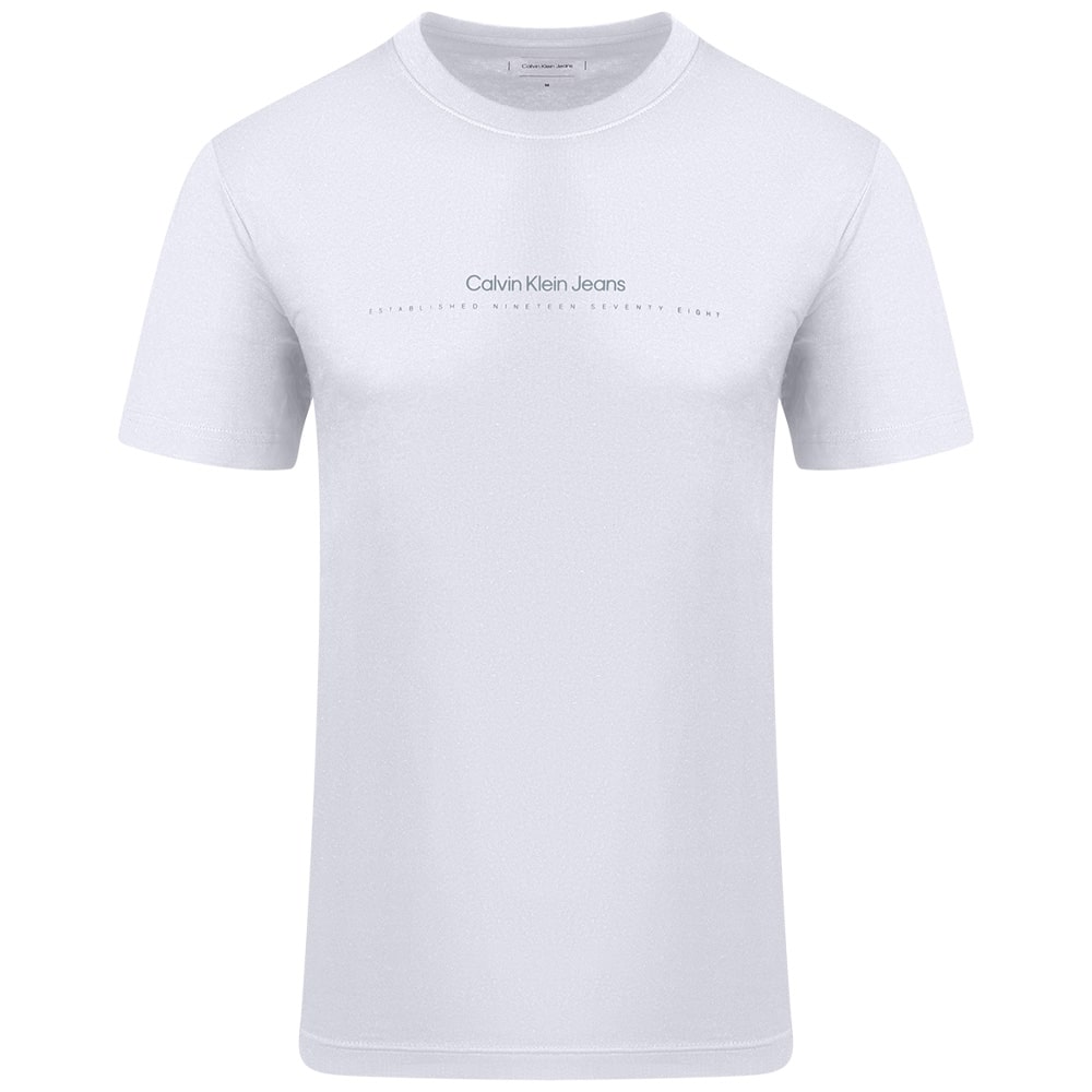 Calvin Klein Λευκό T-shirt C Neck - J30J327075