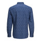 JACK & JONES Μπλε Πουκάμισο με Σχέδιο - 12168452