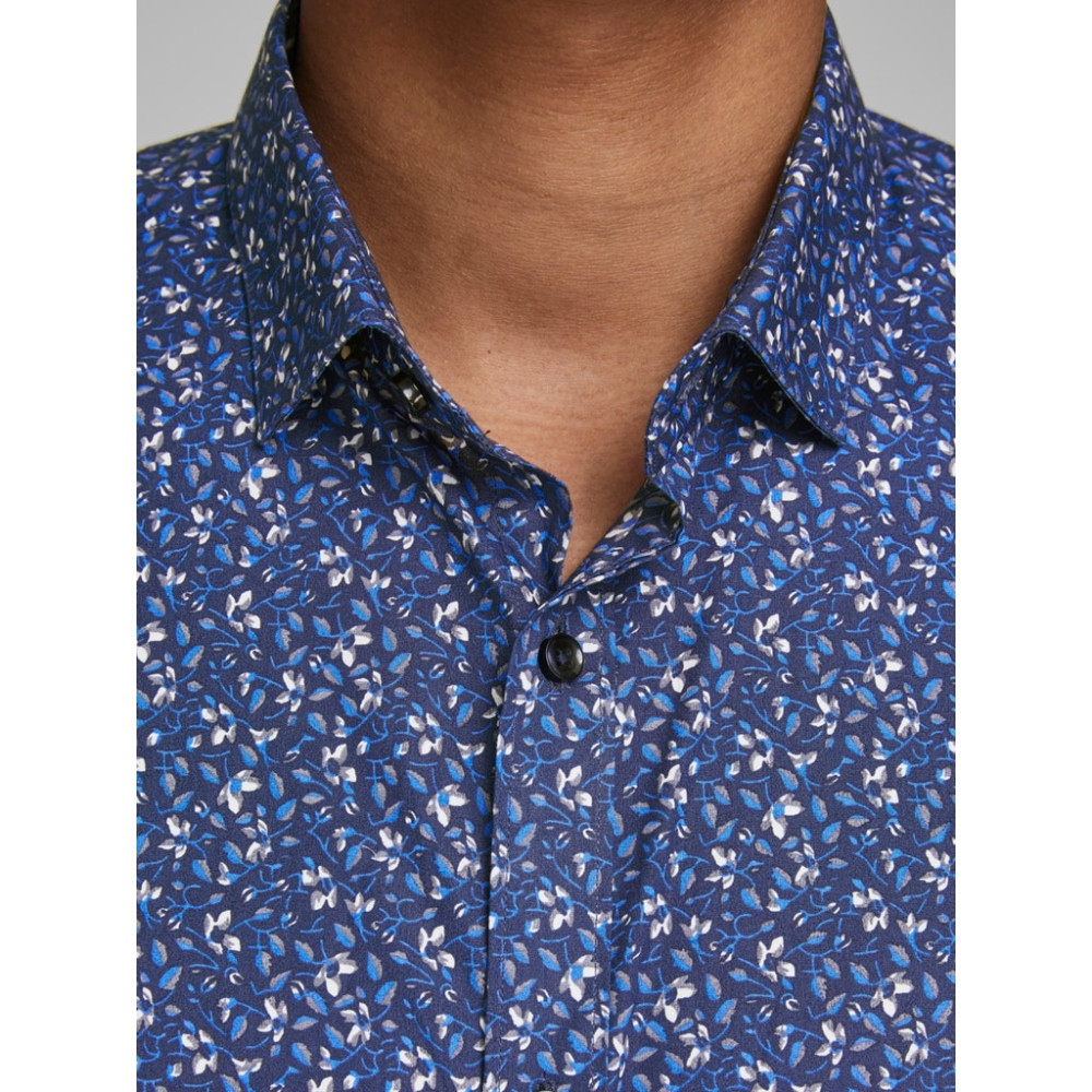 JACK & JONES Μπλε Πουκάμισο με Σχέδιο - 12168452