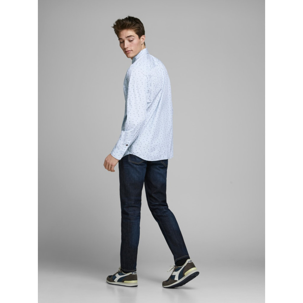 JACK & JONES Γαλάζιο Πουκάμισο με Σχέδιο - 12166715