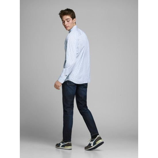 JACK & JONES Γαλάζιο Πουκάμισο με Σχέδιο - 12166715