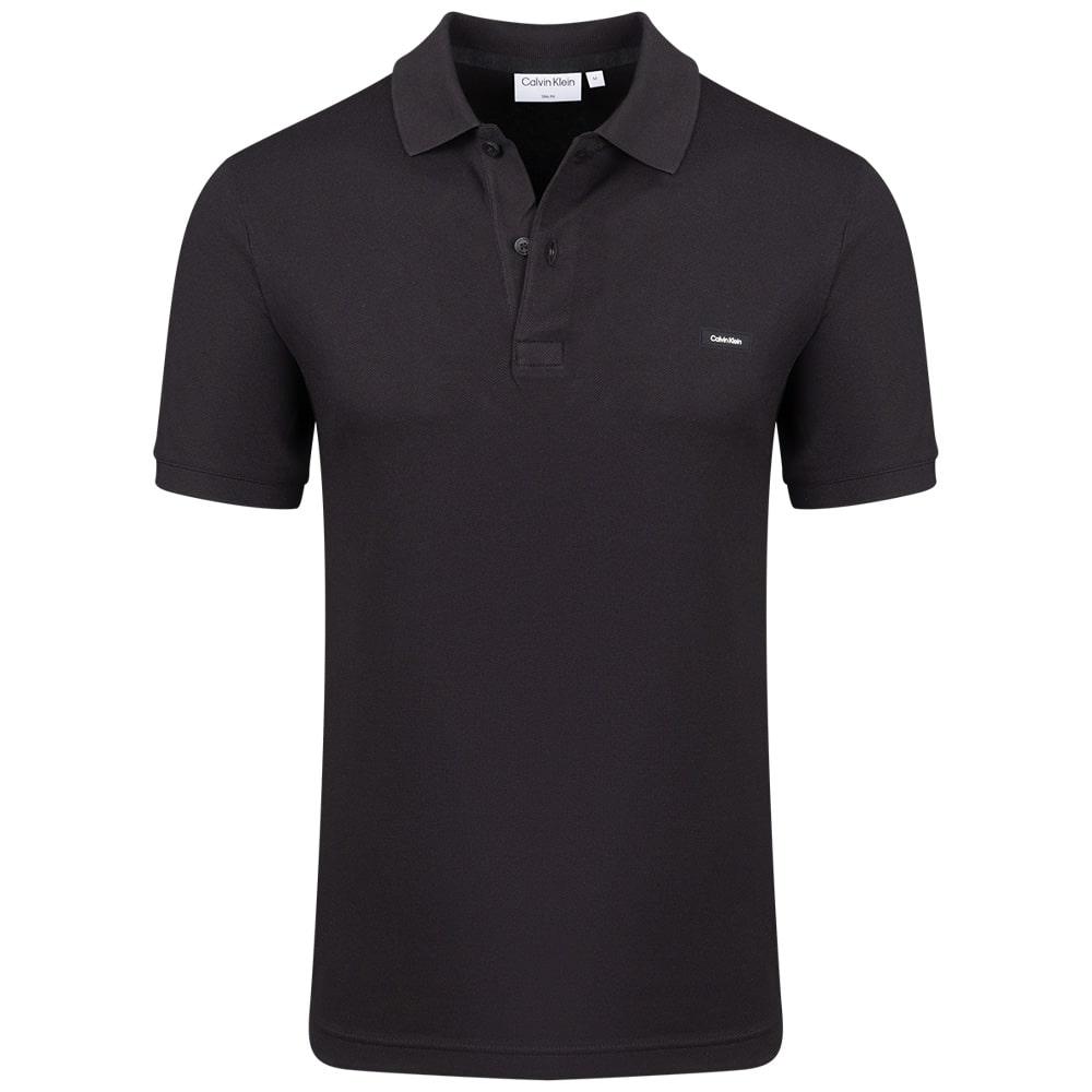Calvin Klein Μαύρο Κοντομάνικο polo - K10K111196