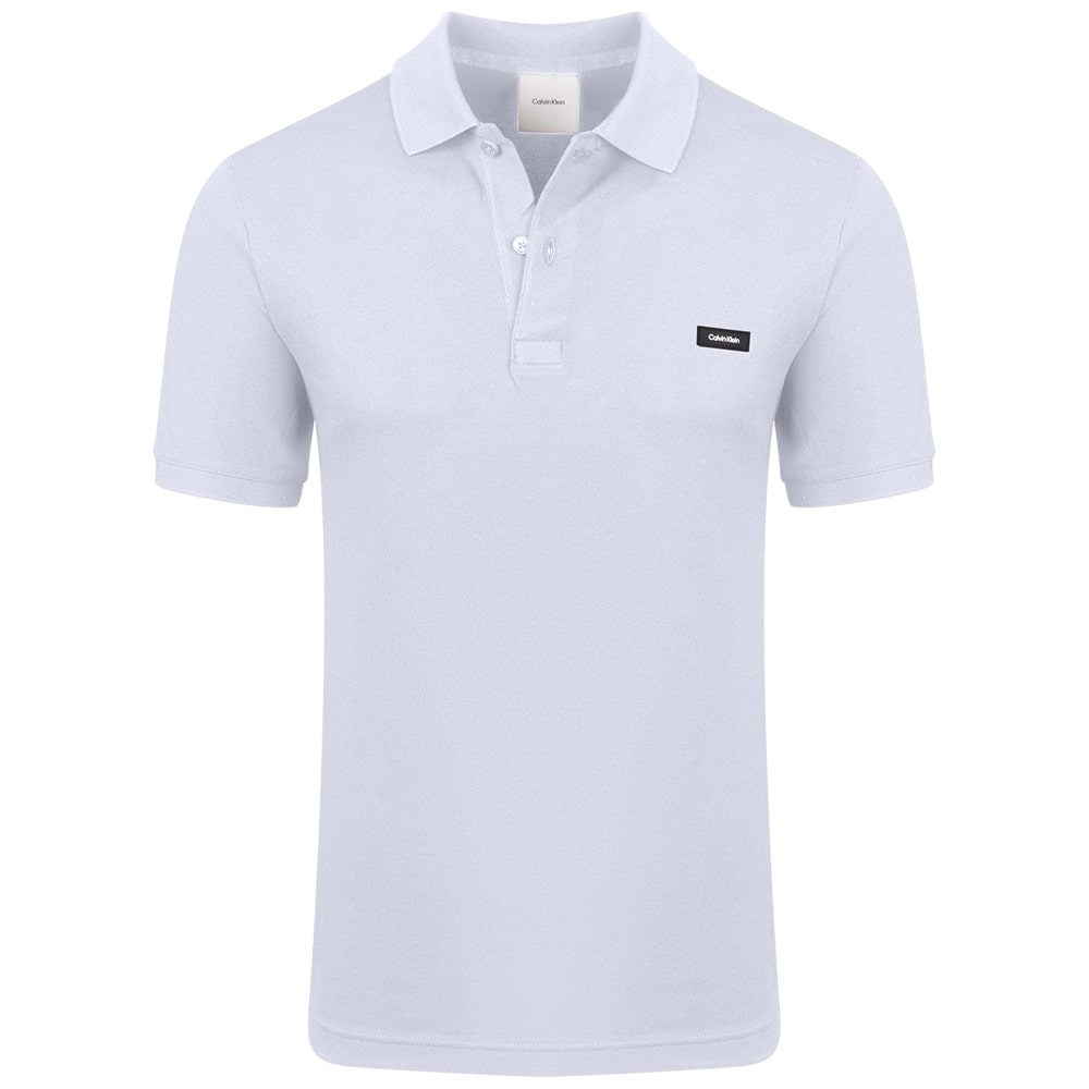 Calvin Klein Λευκό Κοντομάνικο polo - K10K111196