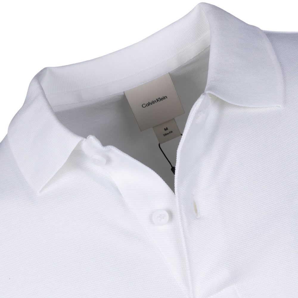 Calvin Klein Λευκό Κοντομάνικο polo - K10K111196