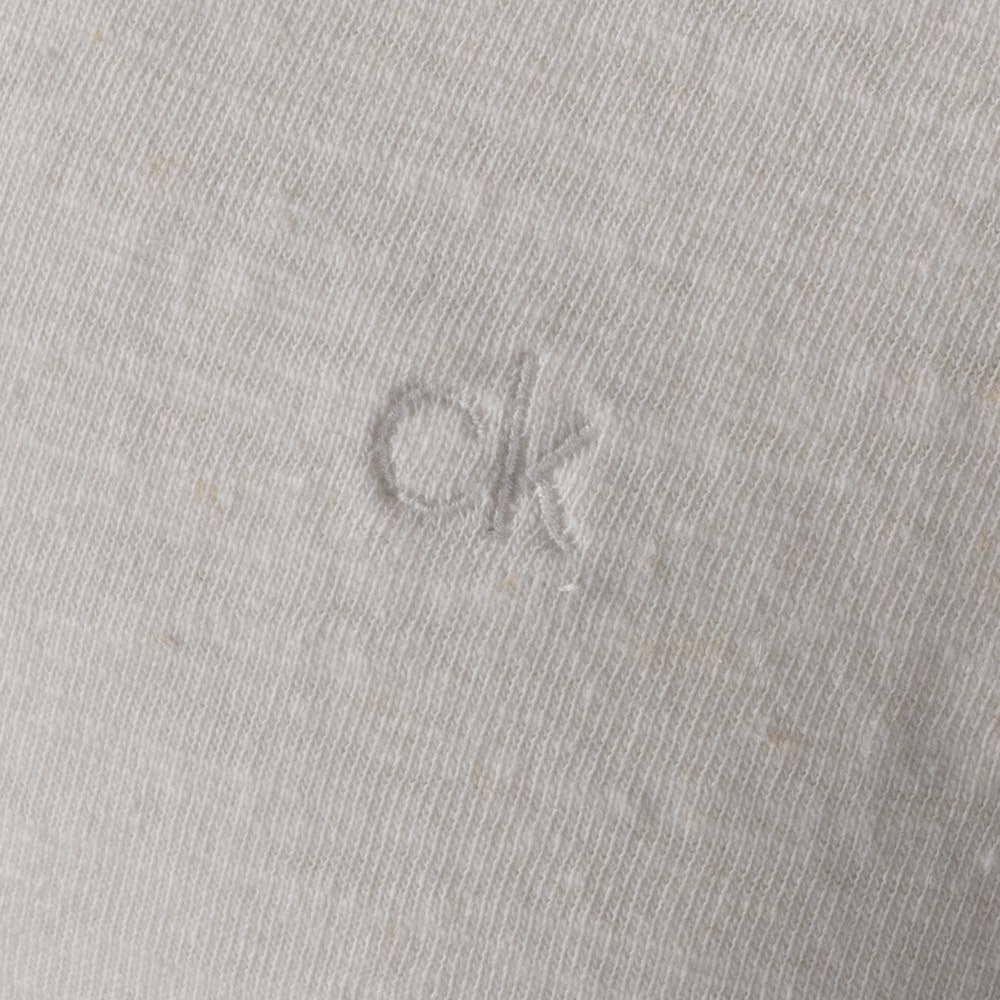 Calvin Klein Εκρού Κοντομάνικο polo - K10K114136