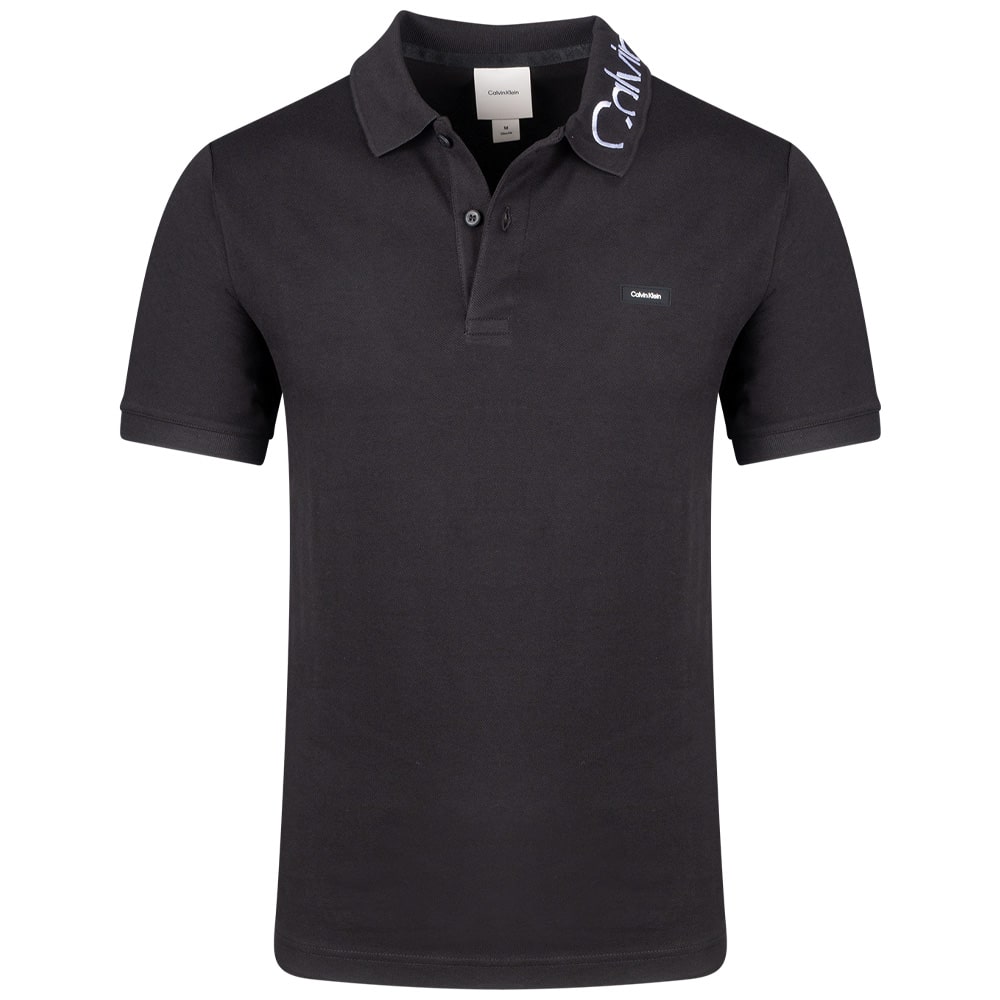 Calvin Klein Μαύρο Κοντομάνικο polo - K10K114474