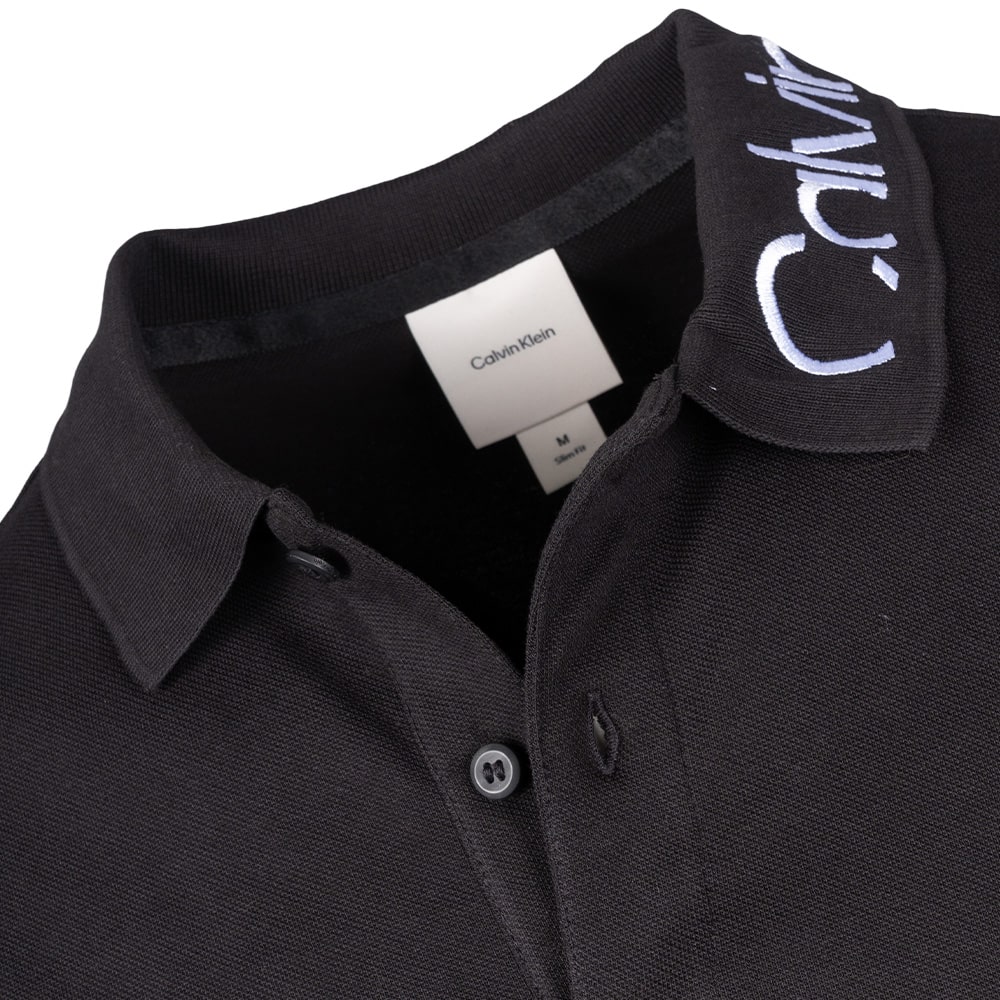 Calvin Klein Μαύρο Κοντομάνικο polo - K10K114474
