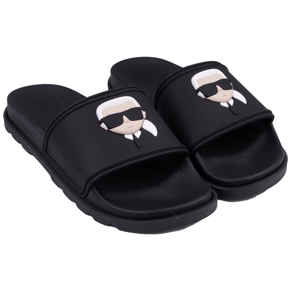 Karl Lagerfeld Μαύρα Slides - KL70905