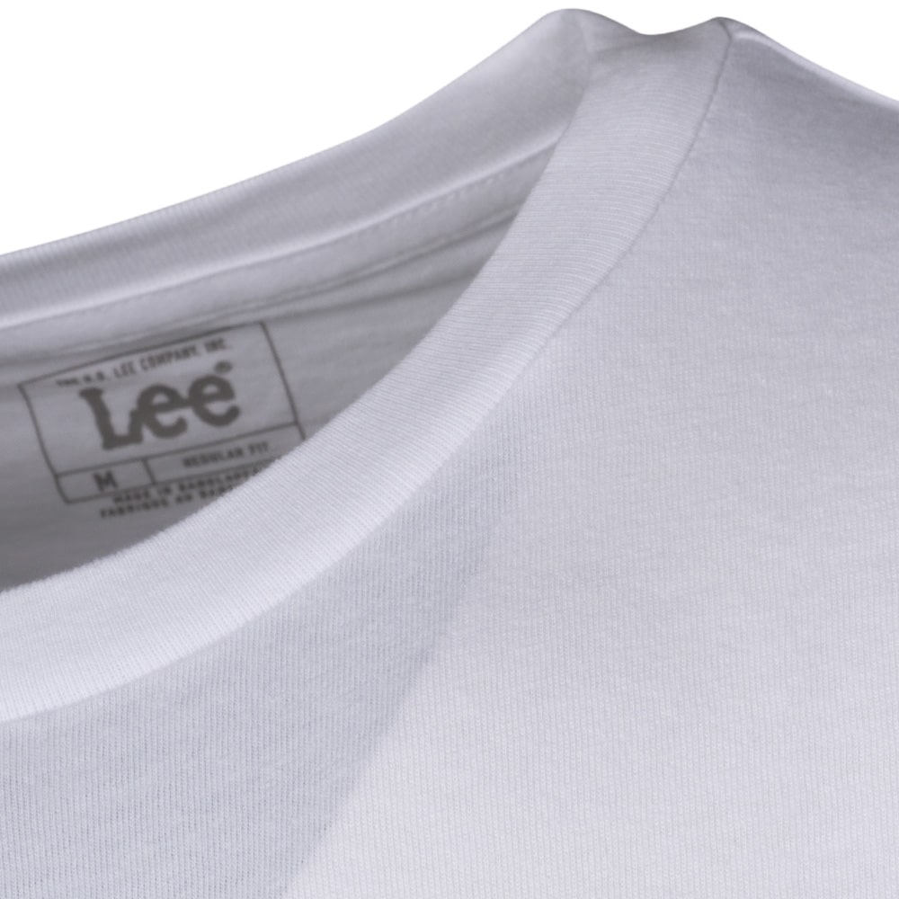 LEE Λευκό T-shirt C Neck - L65QAI12