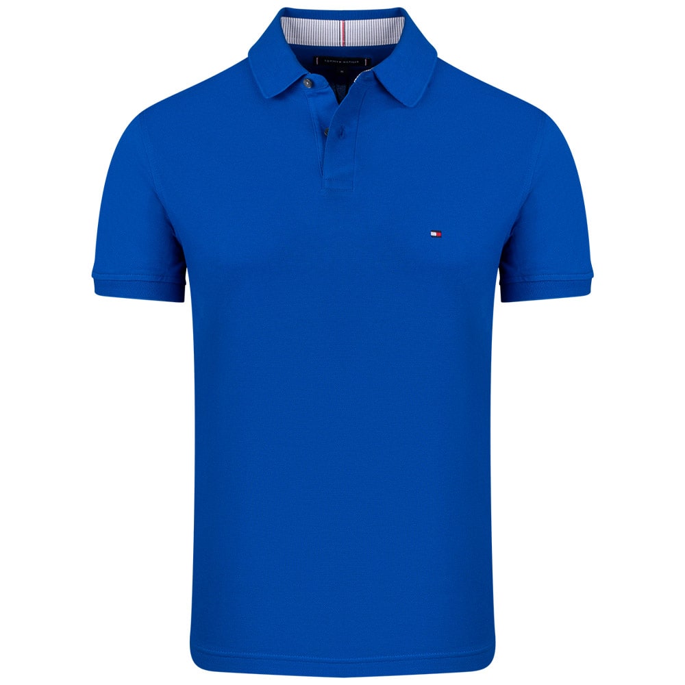 Tommy Hilfiger Μπλε Ρουά Κοντομάνικο polo - MW0MW17770