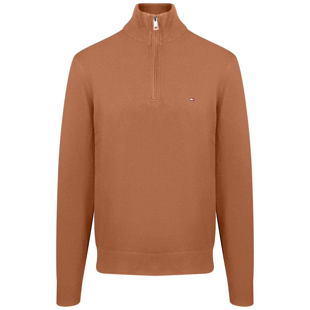 Tommy Hilfiger Μαύρο Πουλόβερ Half Zip - MW0MW28049